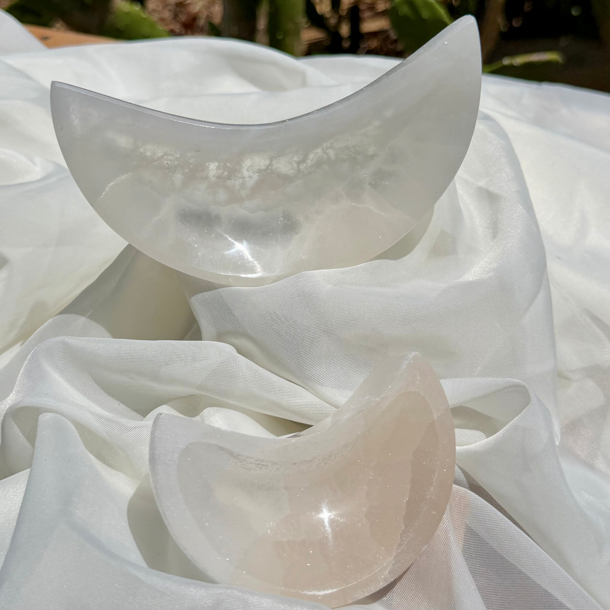 Moon Shaped Selenite Bowl