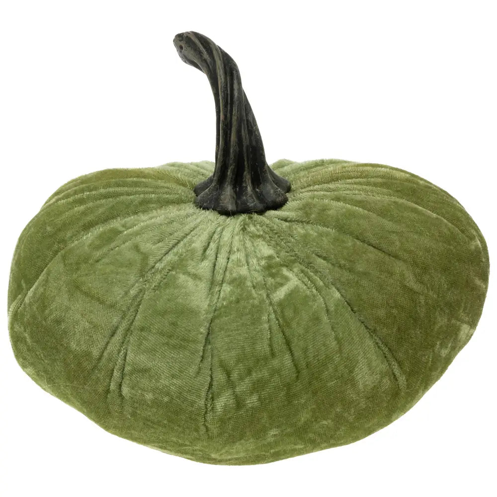 Green Harvest Velvet Pumpkin