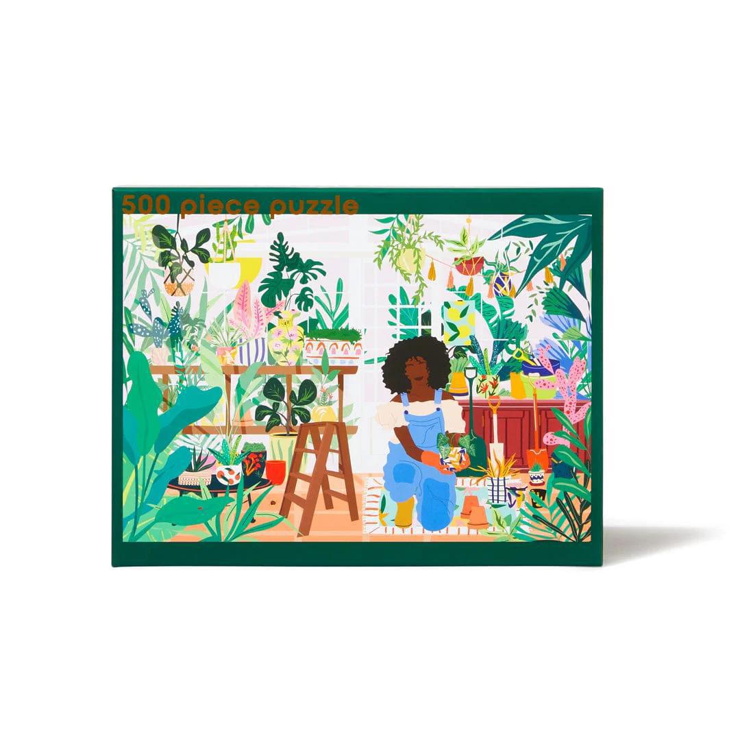 Greenhouse Puzzle And relax! Puzzles make the best mediation tools and stress relievers. Refocus and recenter with our Greenhouse puzzle. With 500 pieces to play with, you'll feel 100% zen by completing the puzzle. The ultimate relaxing gift for your mum, sister or BFF.