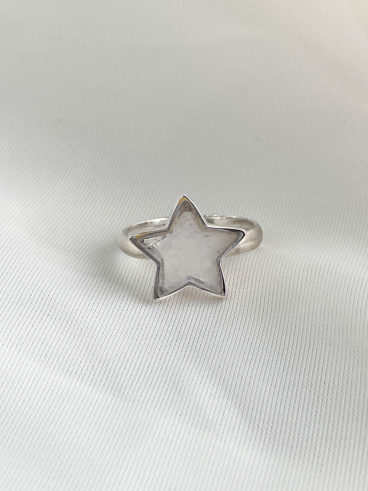 Large Star Crystal Ring