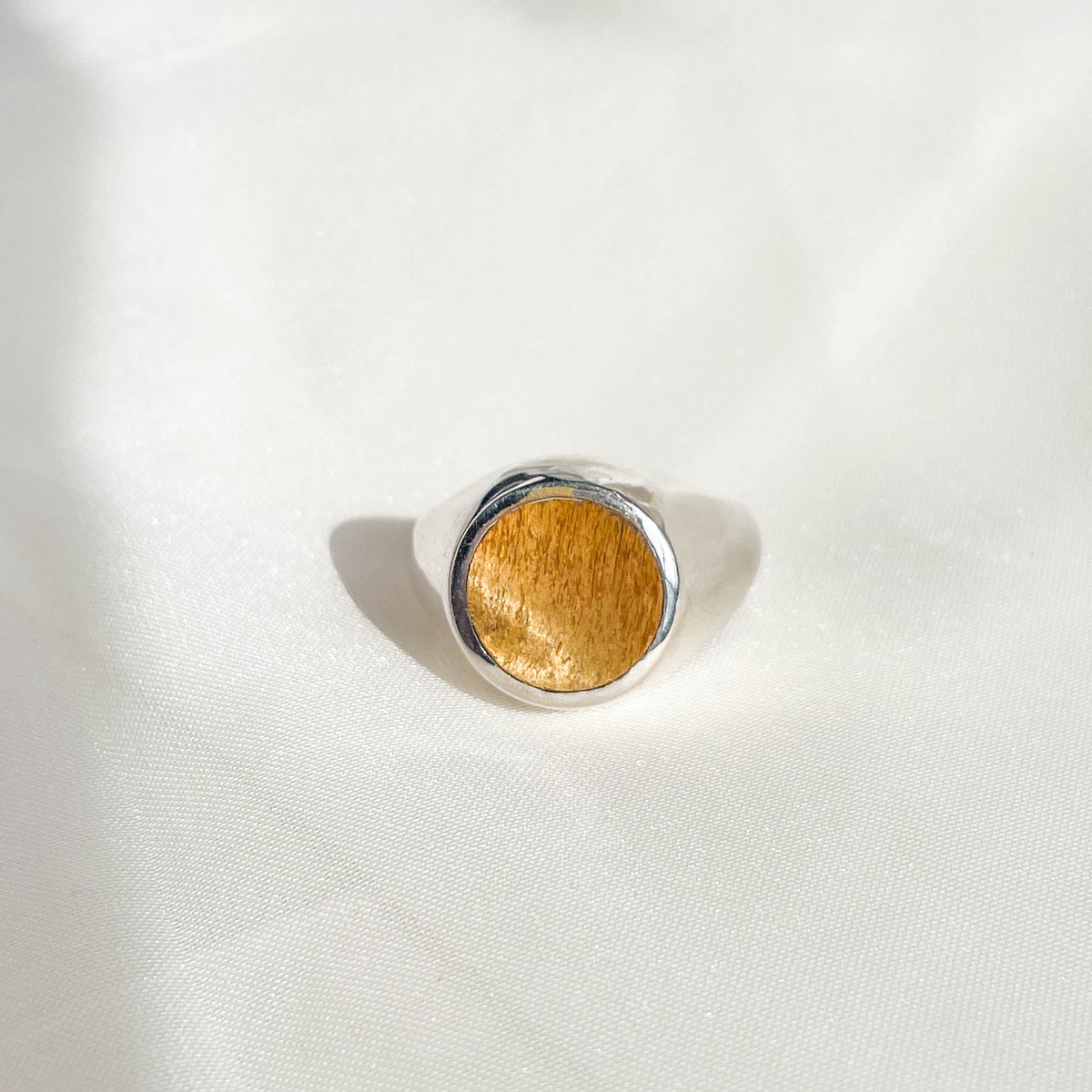 Tiger Eye Men's Sterling Silver Ring