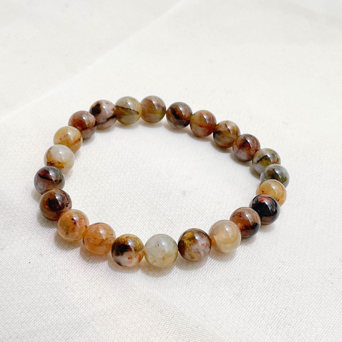 Flower Agate Crystal Bracelet