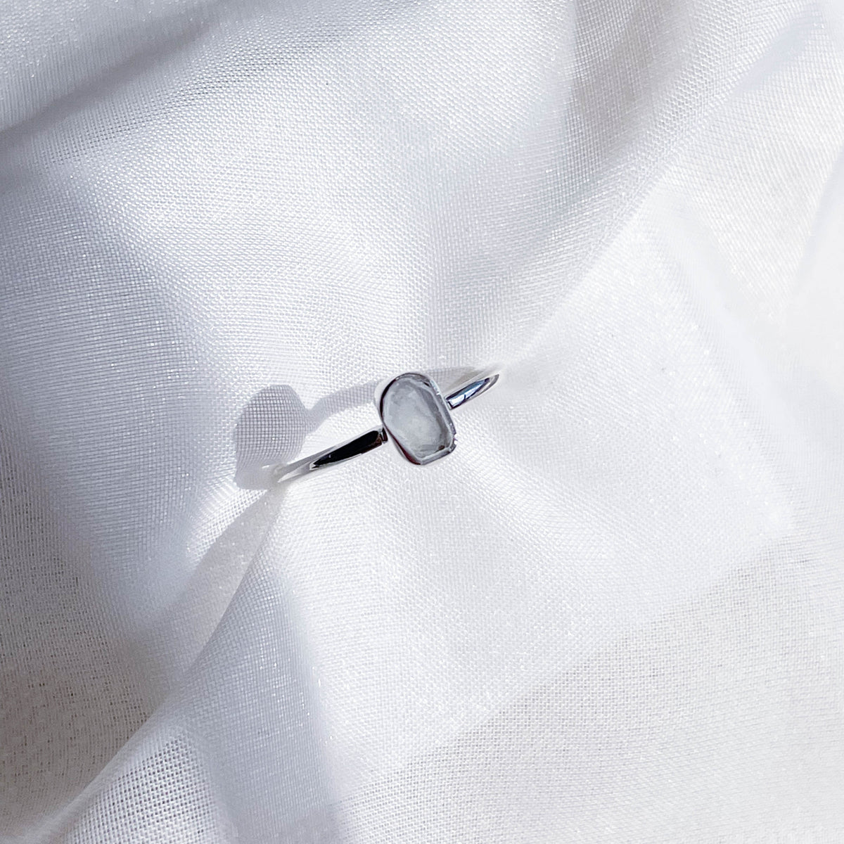 Fluorite Stackable Rough Crystal Ring