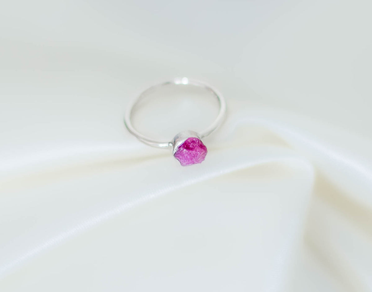 Ruby Stackable Crystal Ring