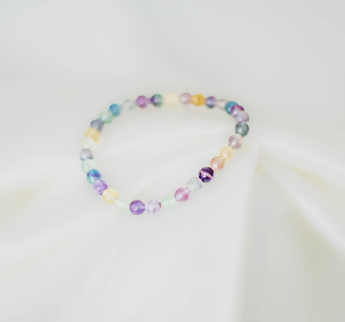 Rainbow Fluorite Crystal Bracelet