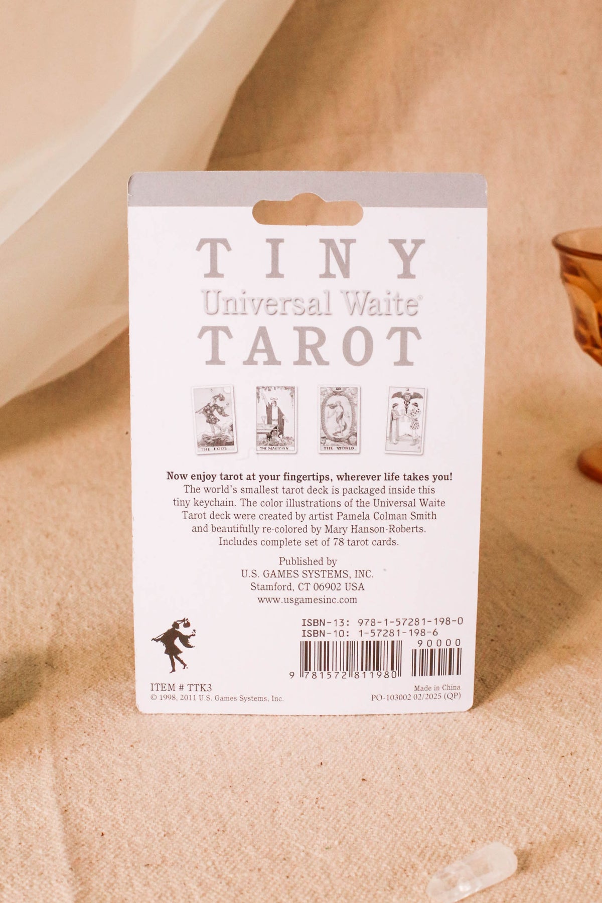 Tiny Tarot Keychain