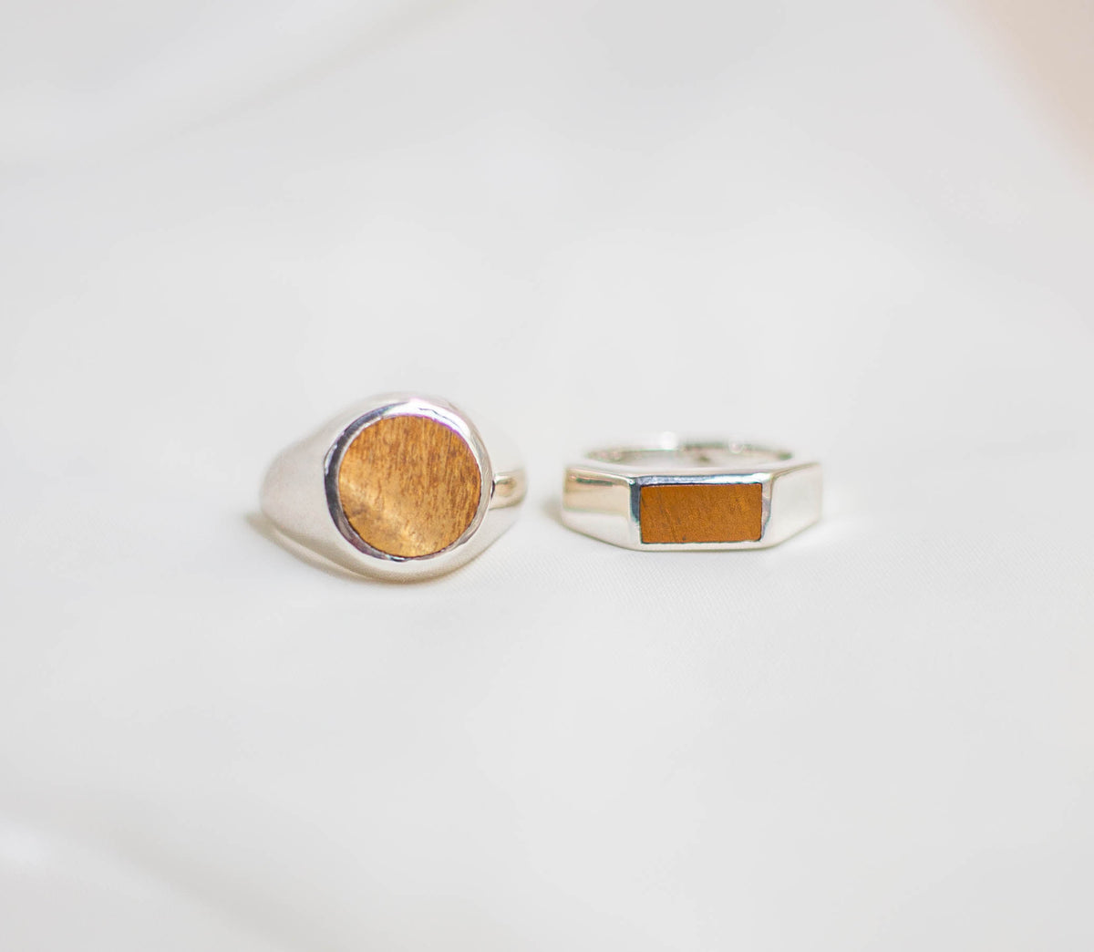 Tiger Eye Men's Sterling Silver Ring