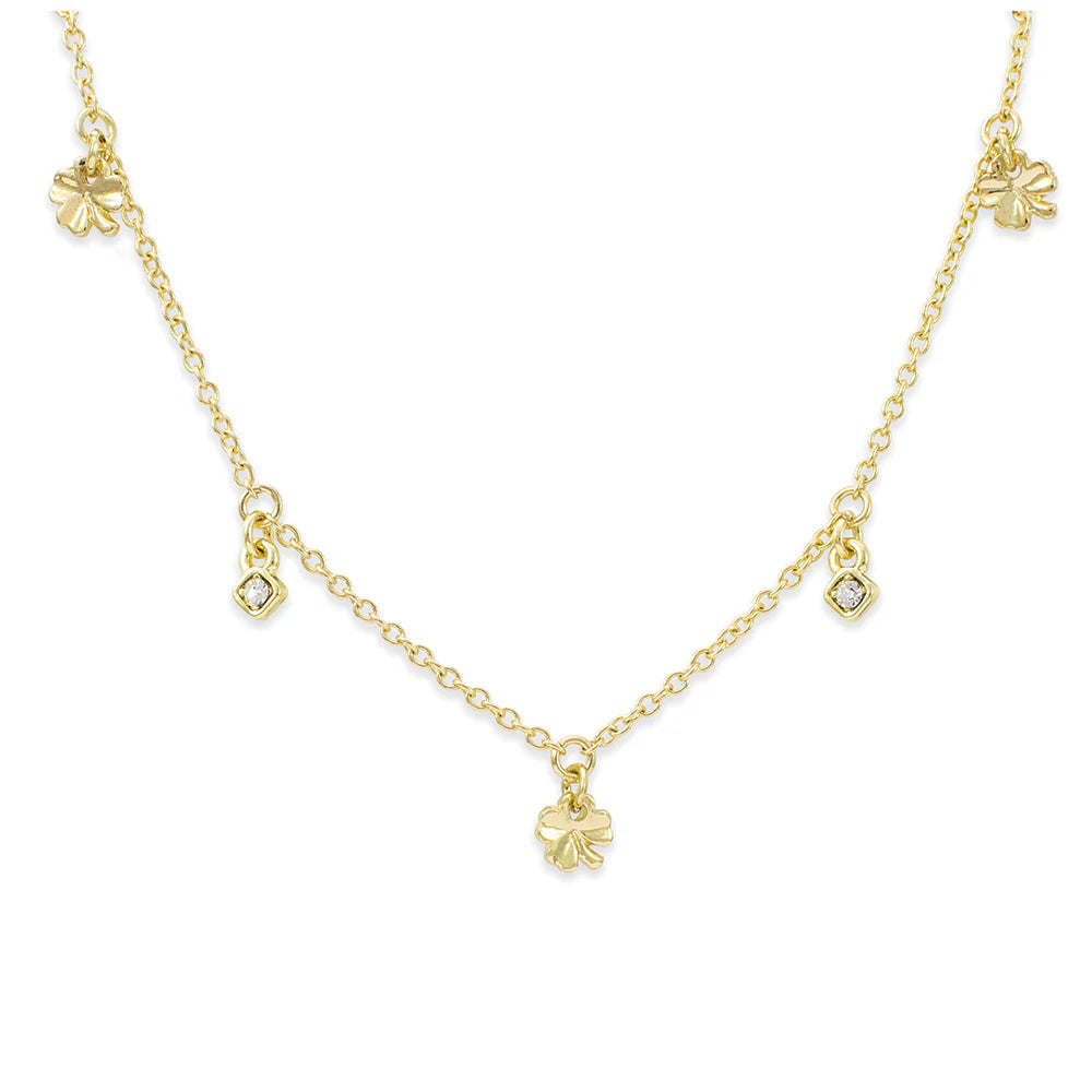 Lots of Luck Gold Dangle Necklace