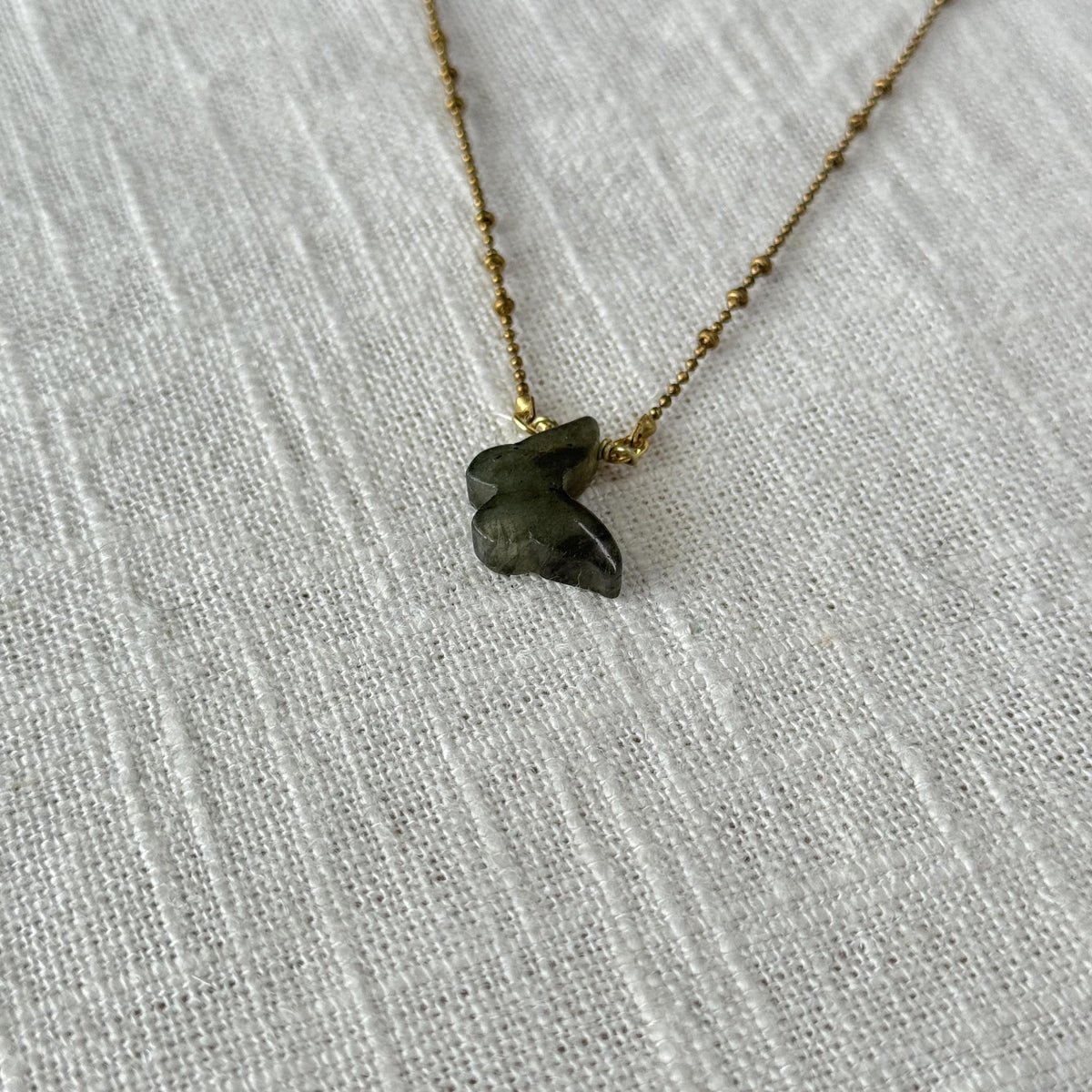 Labradorite Butterfly Necklace