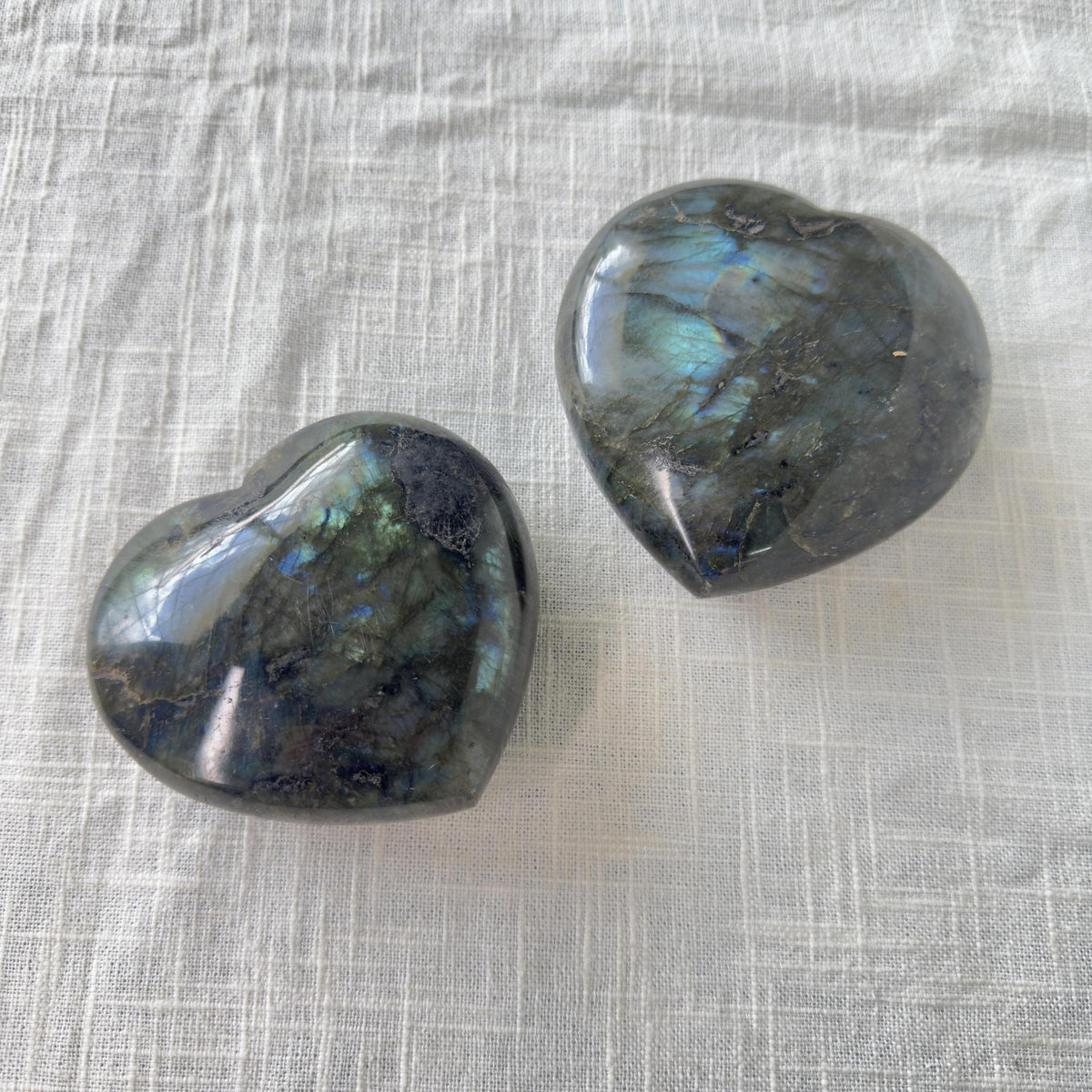 Labradorite Heart