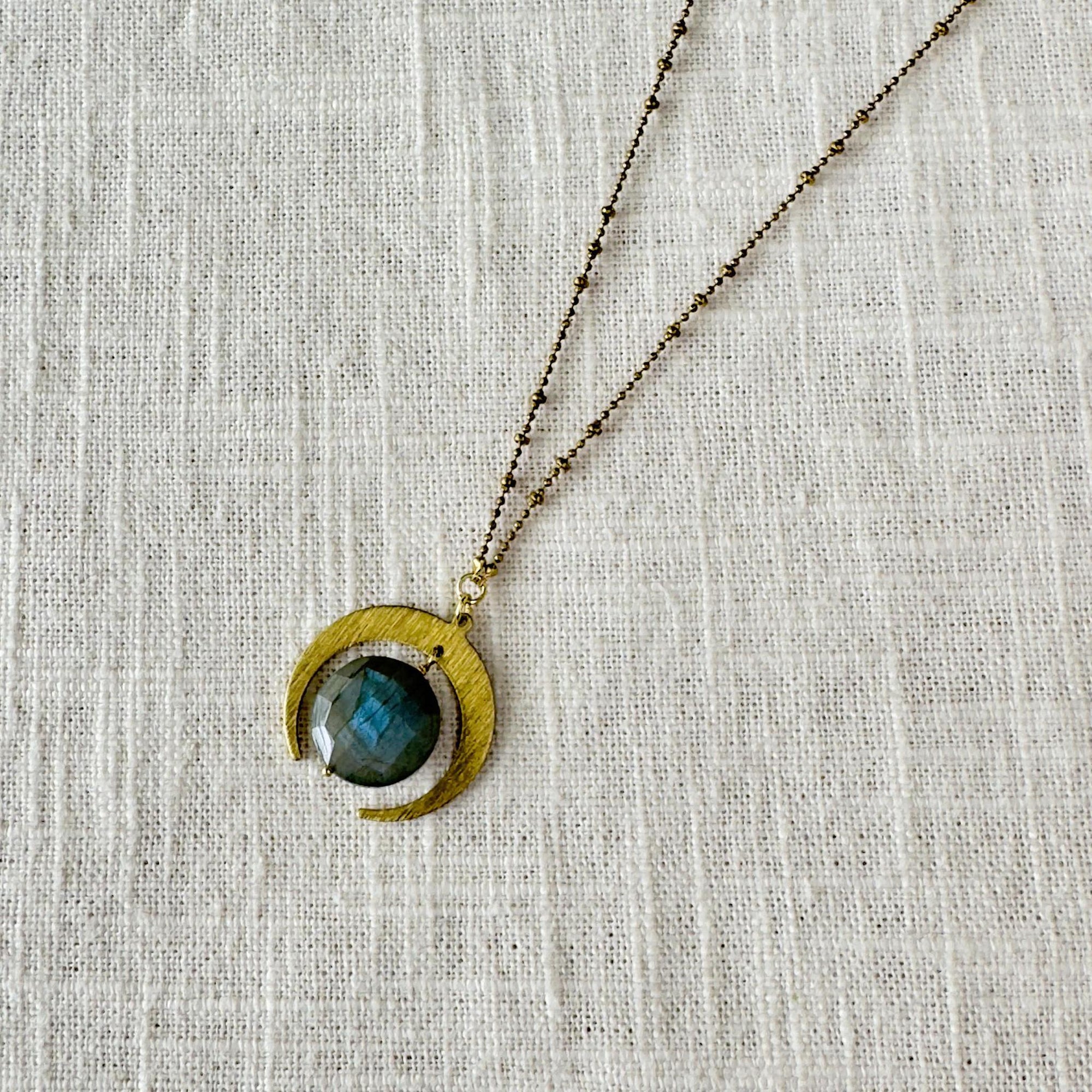 Labradorite Lunar Eclipse Necklace