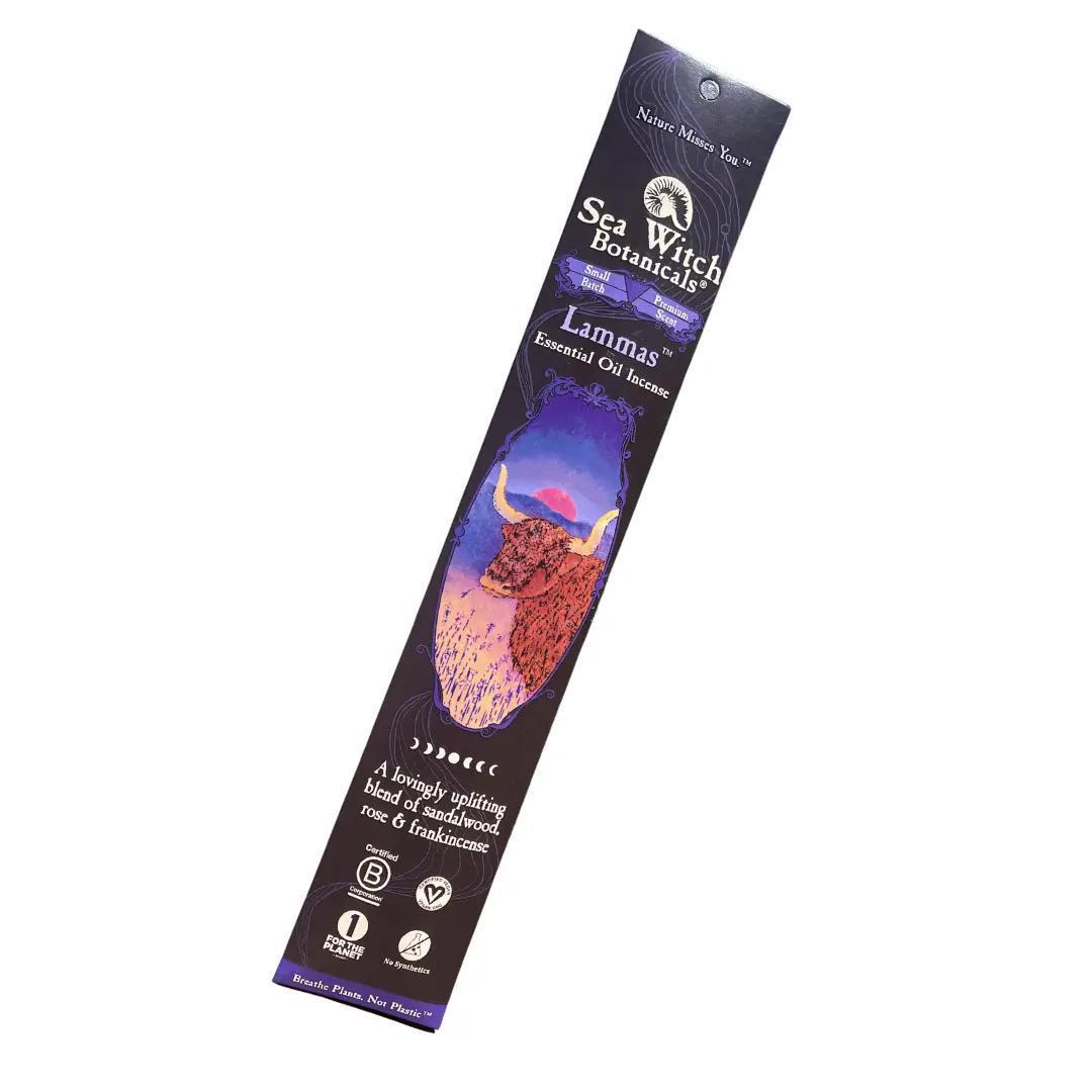 Lammas a lovingly uplifting blend of sandalwood, rose and frankincense Essential Oil Incense Sticks all-natural, synthetic-free