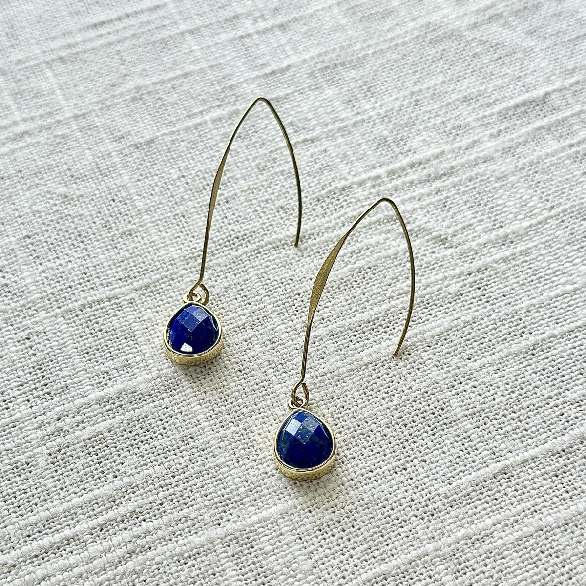 Lapis Droplet Earring