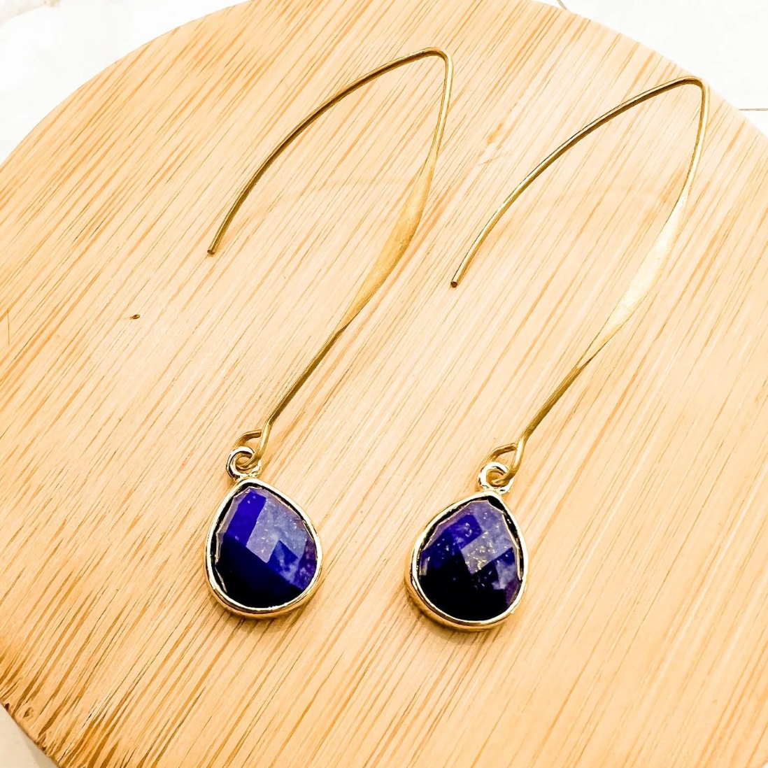 Lapis Droplet Earring