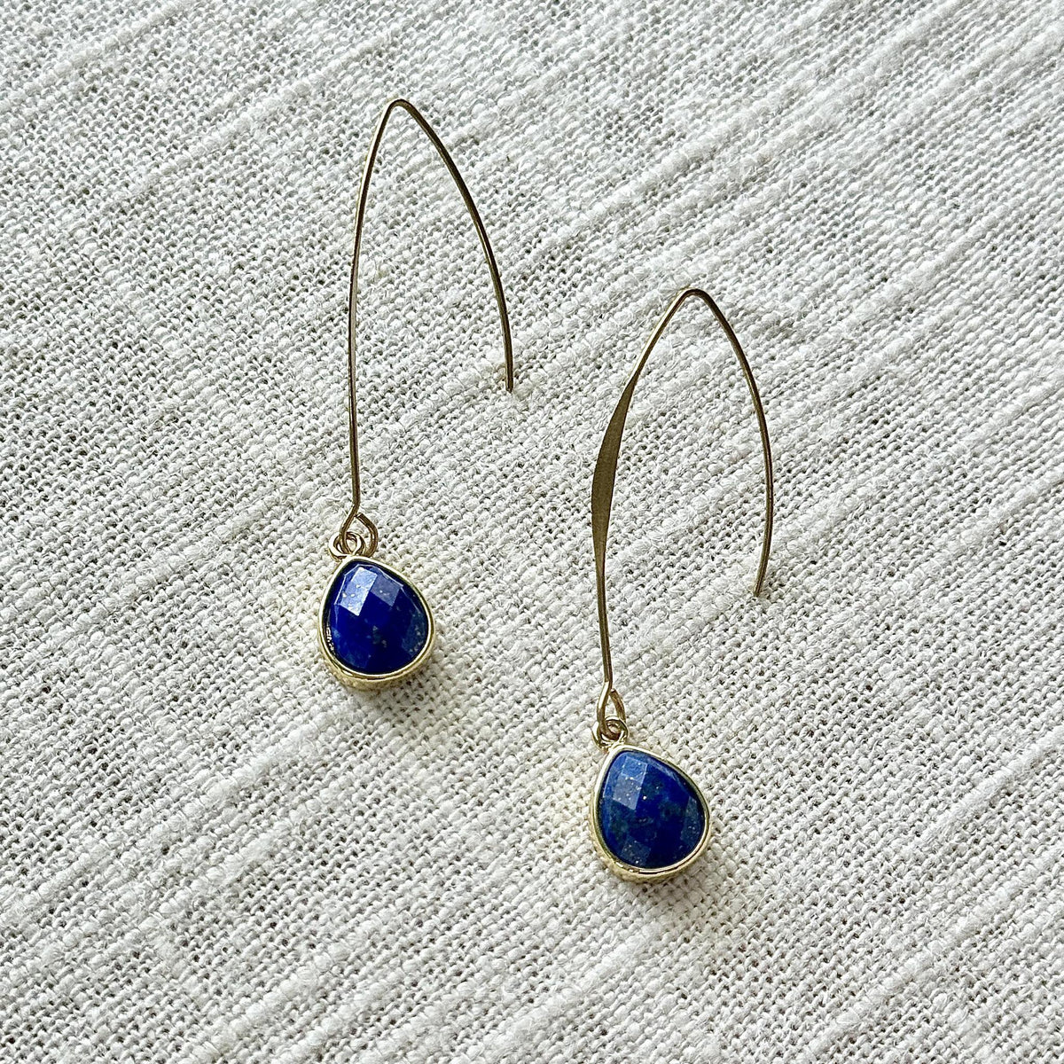 Lapis Droplet Earring