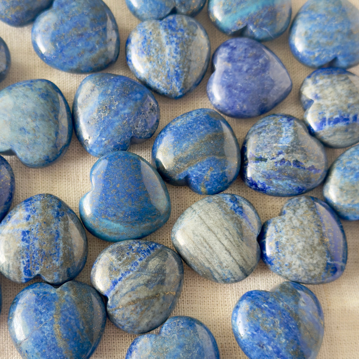 Lapis Lazuli Puffy Heart