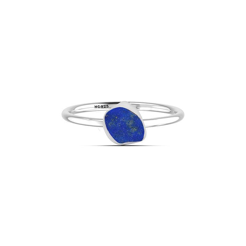 Lapis Lazuli Rough Stackable Crystal Ring