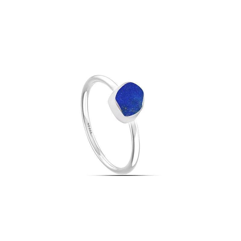 Lapis Lazuli Rough Stackable Crystal Ring