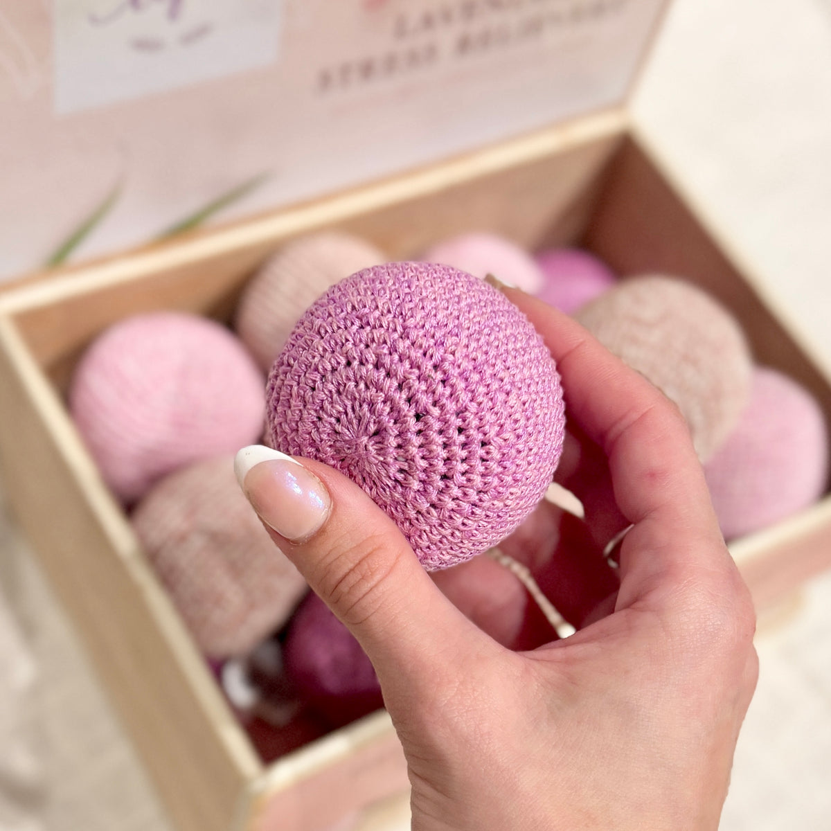 Lavender Stress Relief Crochet Balls