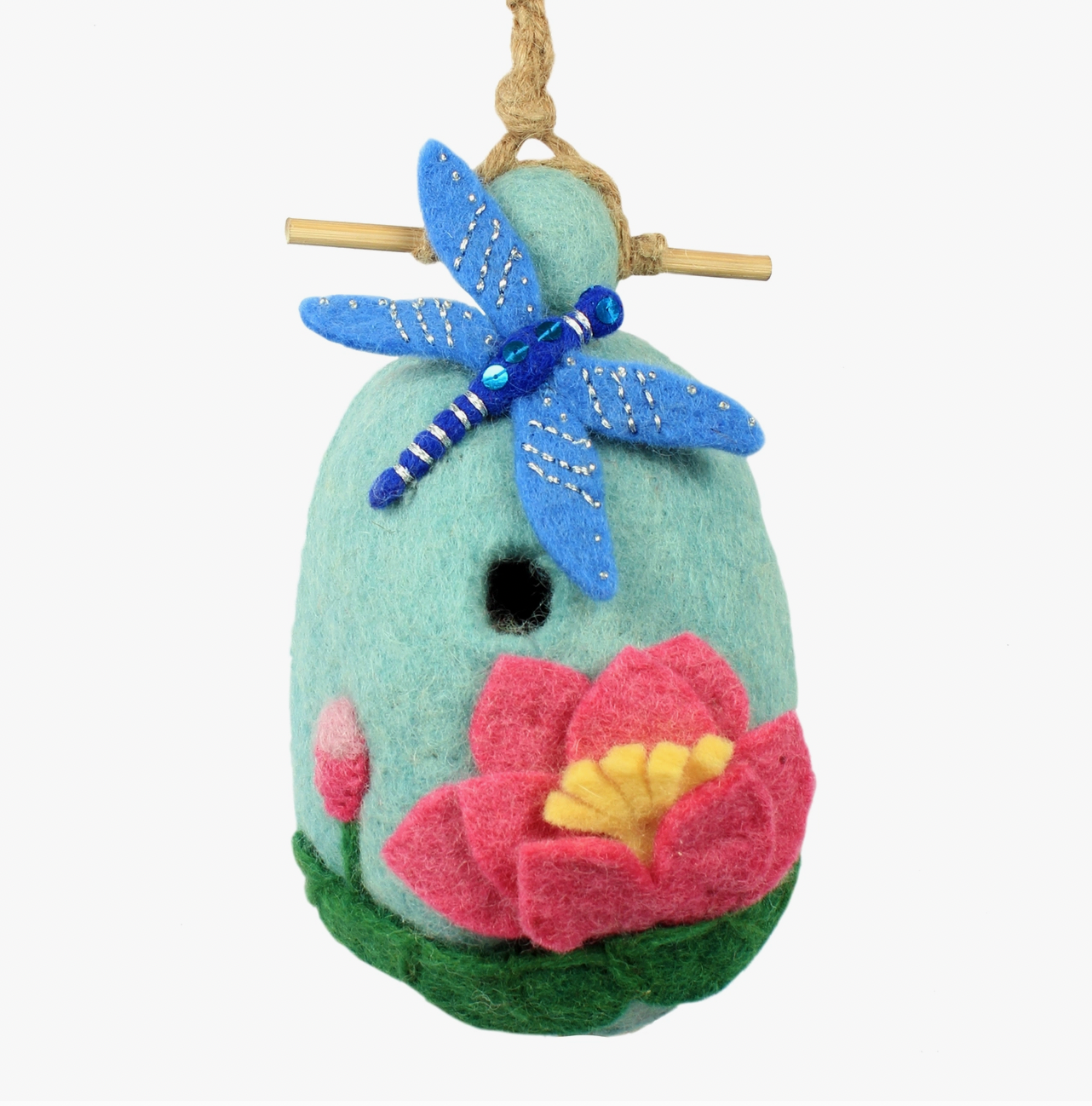 Lotus Dragonfly Birdhouse