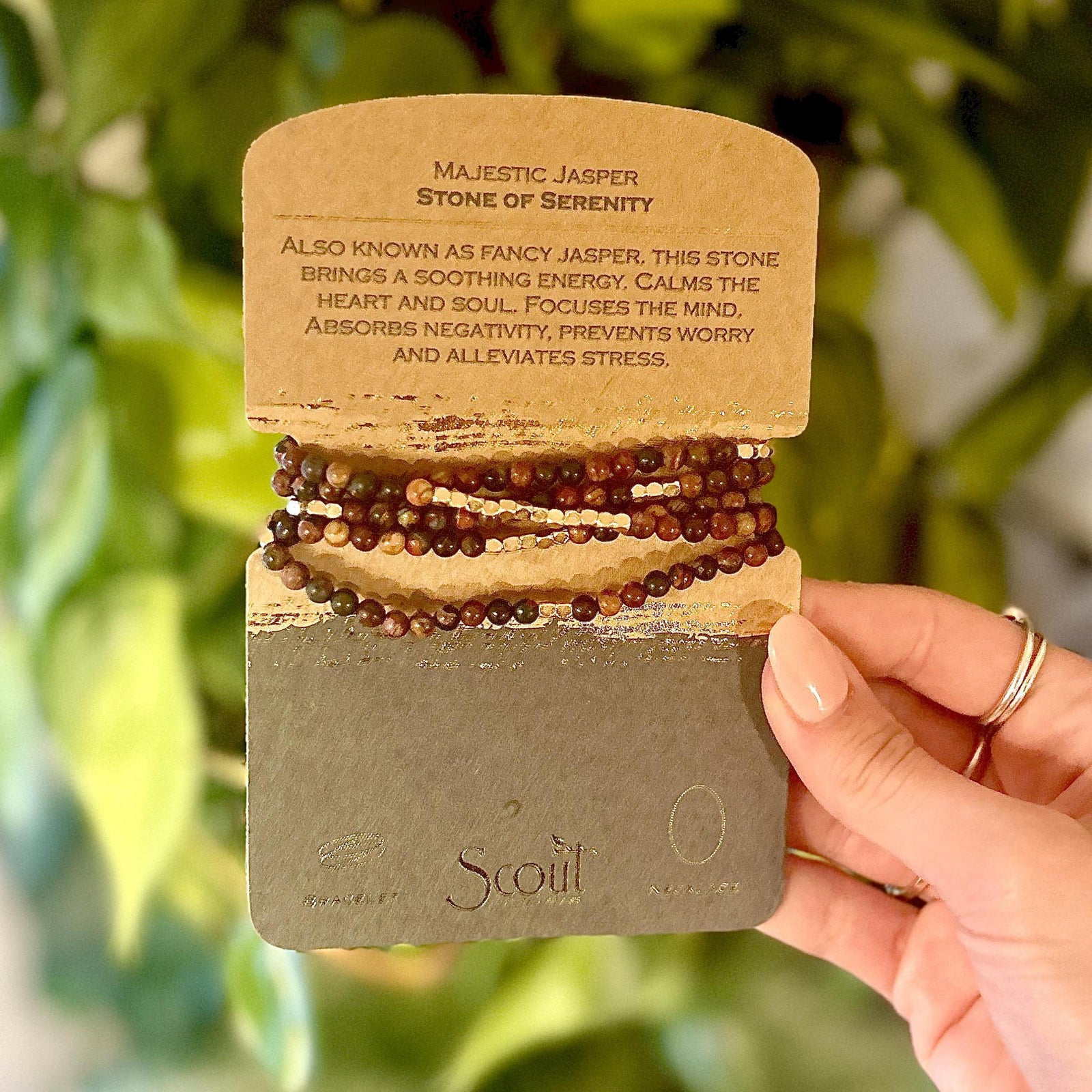 Majestic Jasper Wrap Bracelet & Necklace