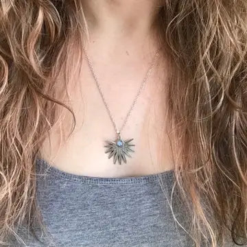 Moonstone Sun Necklace