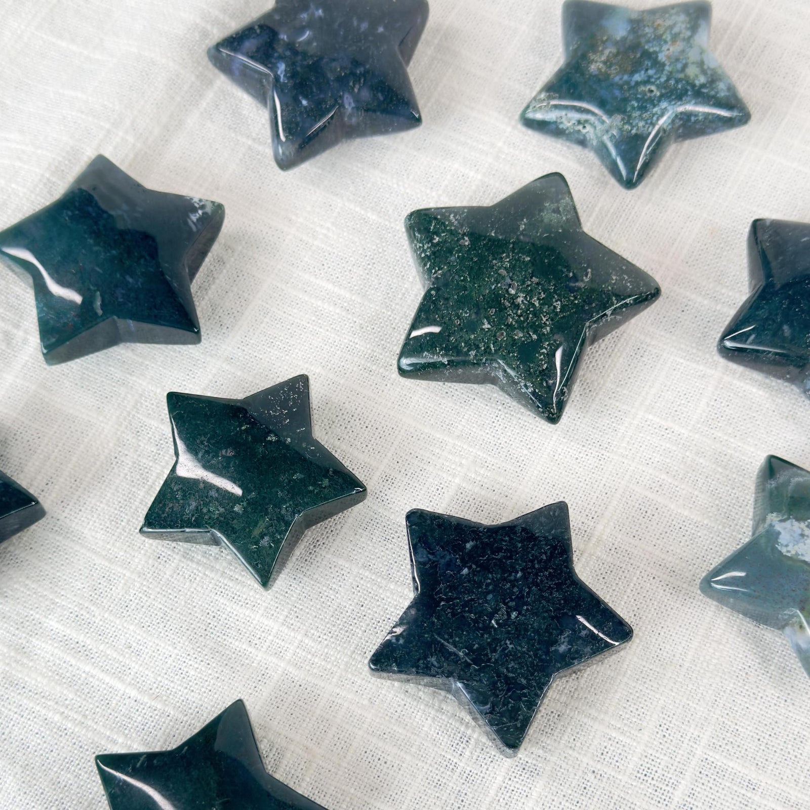 Moss Agate Star Intuitively Chosen