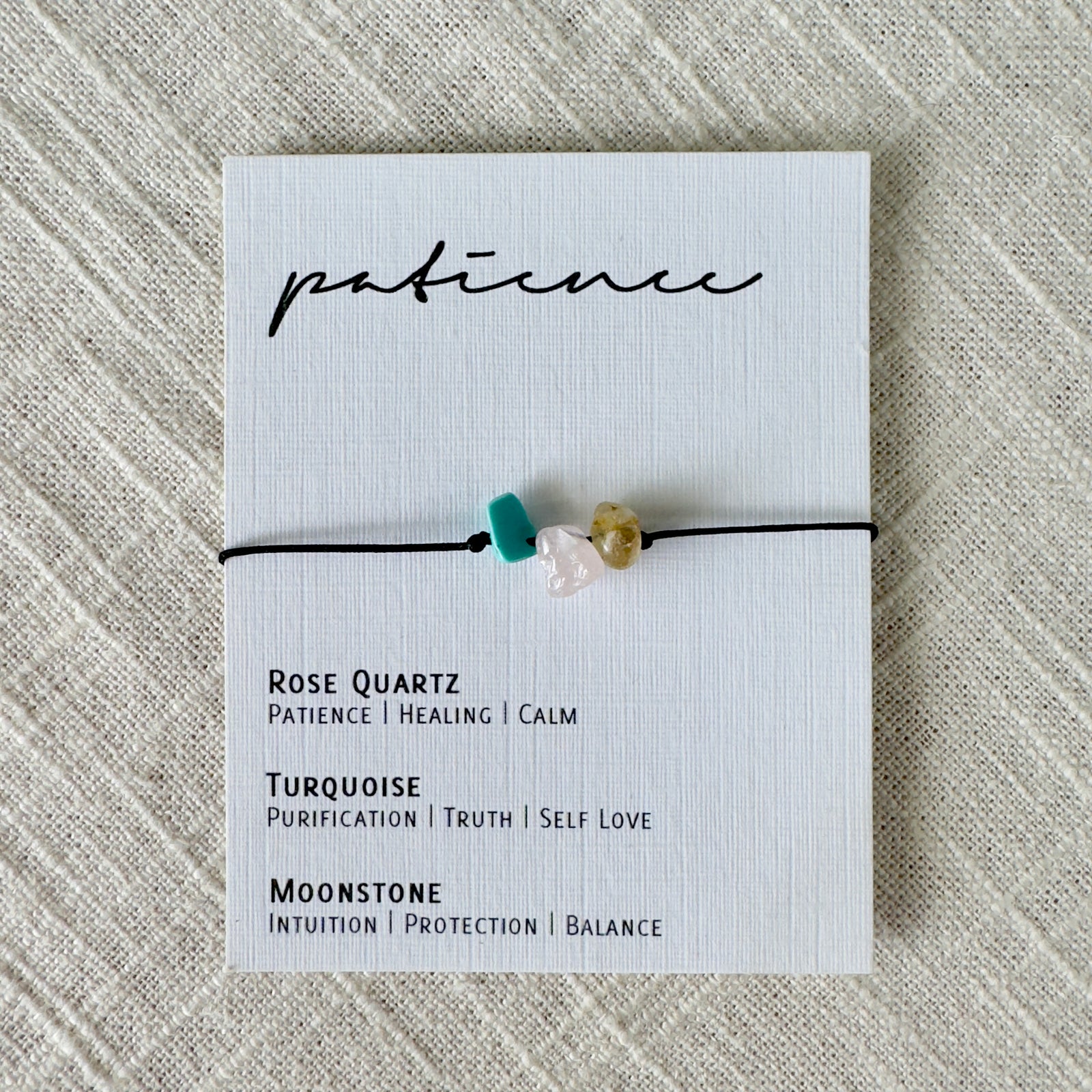 Patience Adjustable Crystal Bracelet