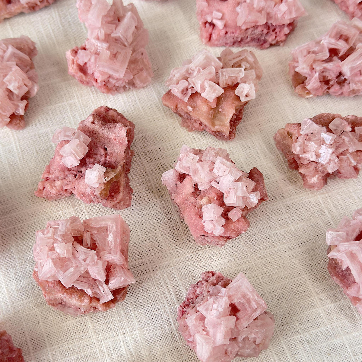 Pink Halite Cluster Intuitively Chosen