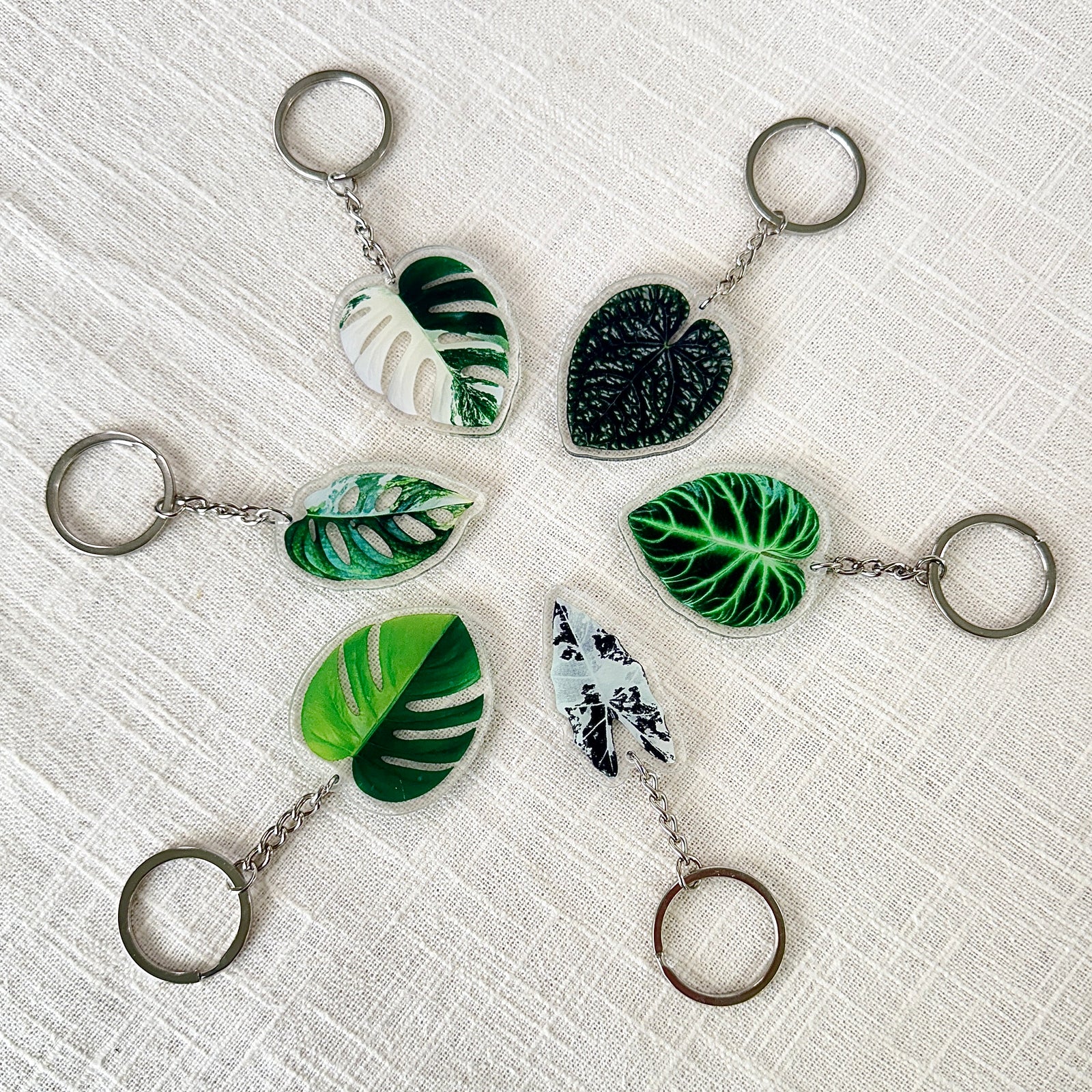 Plant Leaf Keychain