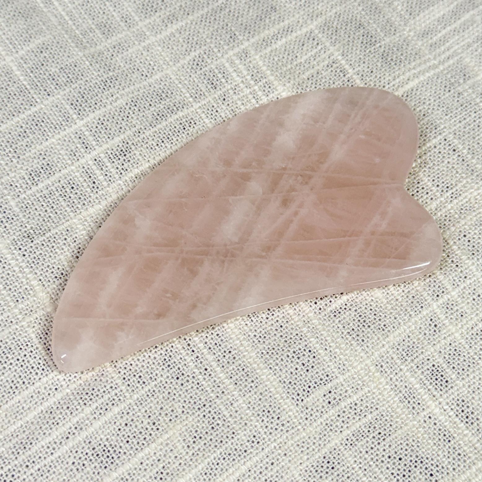 Rose Quartz Gua Sha Concave