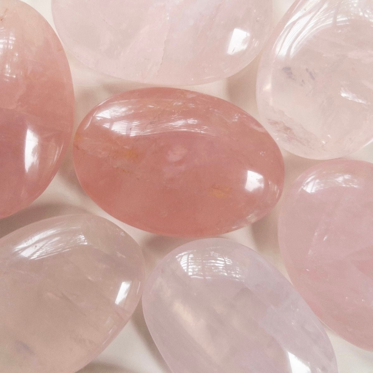Rose Quartz Palm Stone