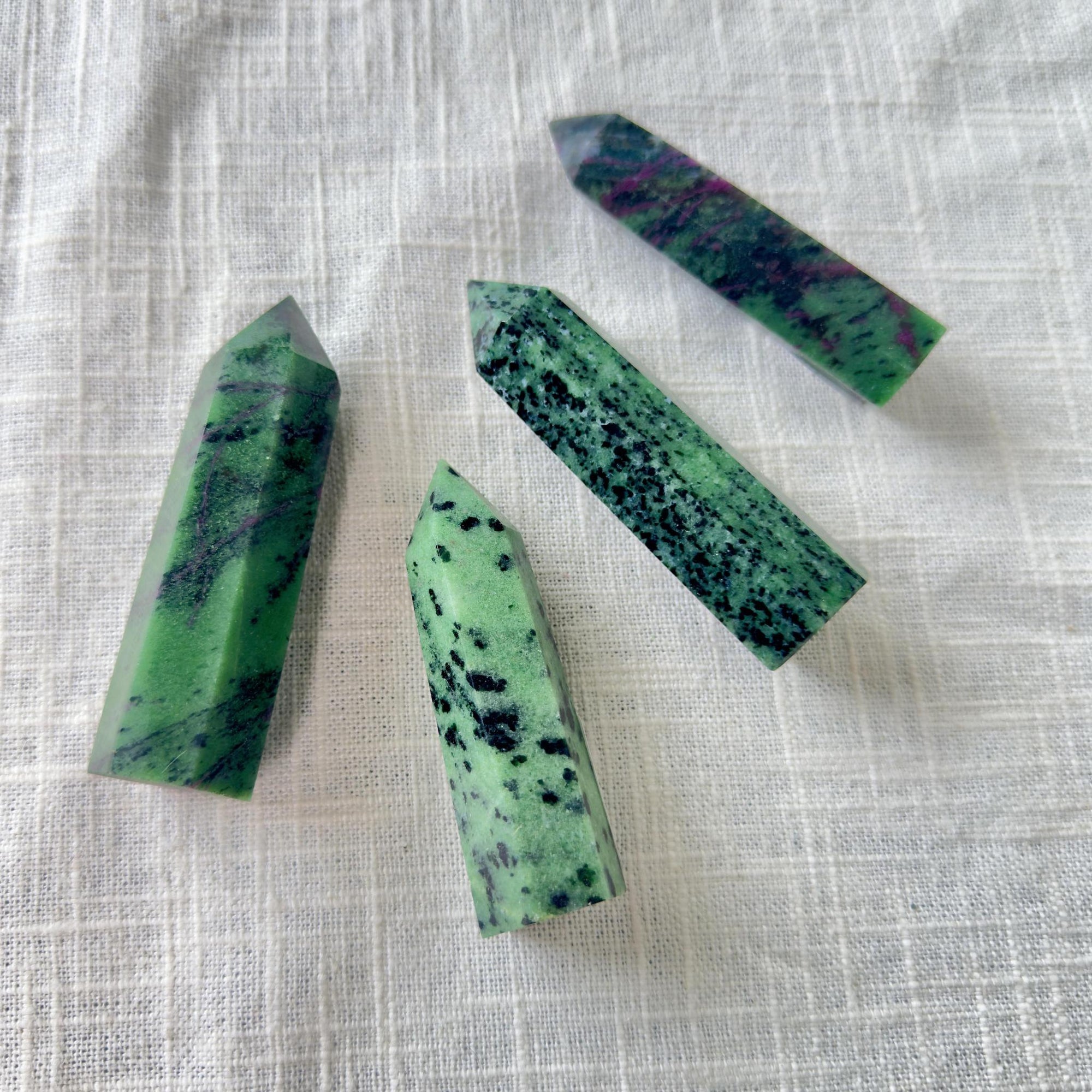 Ruby Zoisite Crystal Tower Intuitively Chosen