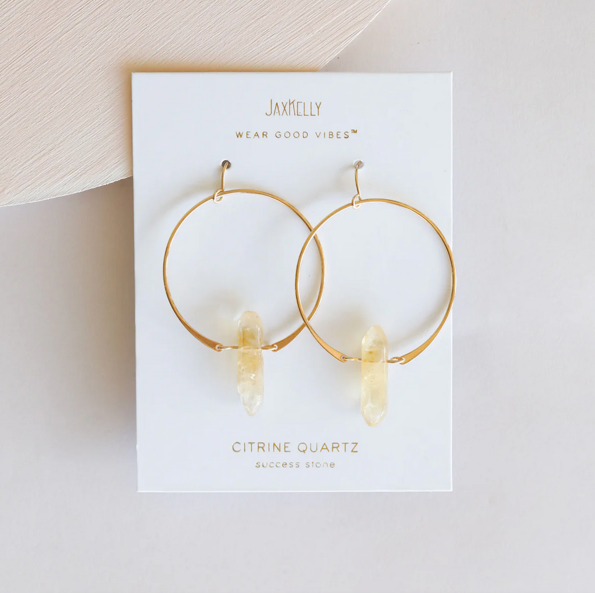 JaxKelly Gemstone Hoop Earring