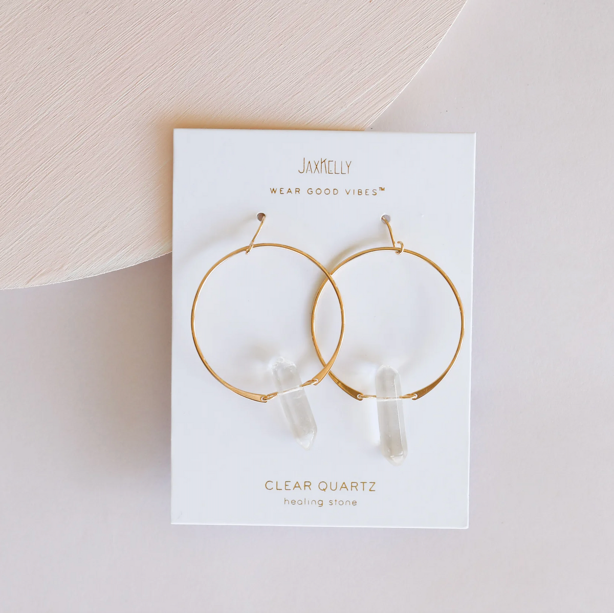 JaxKelly Gemstone Hoop Earring