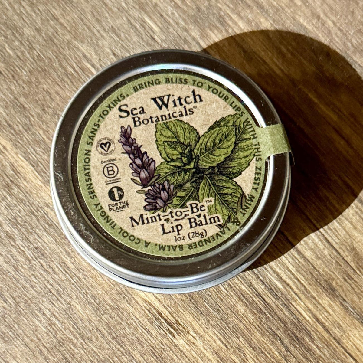 Sea Witch Botanicals Lip Balm mint to be