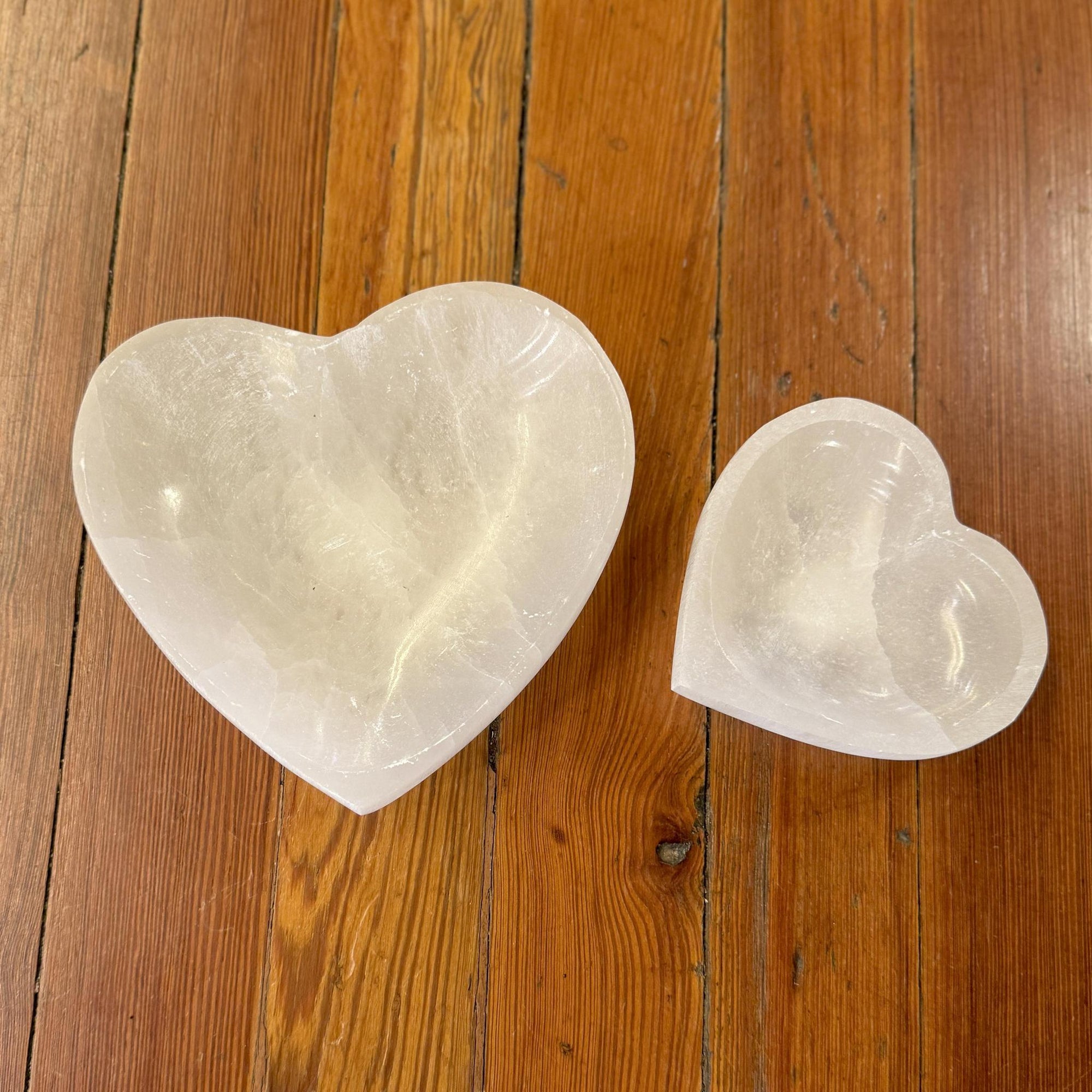 Selenite Heart Shaped Bowl