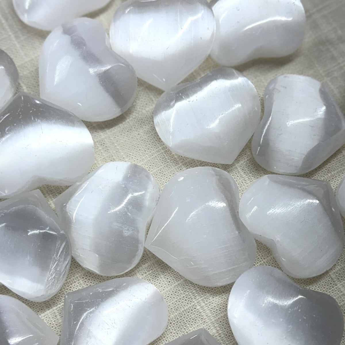 Selenite Puffy Heart Intuitively Chosen