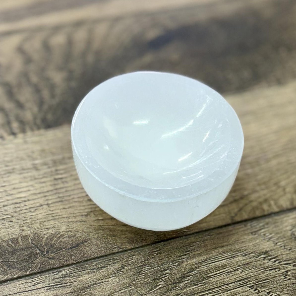 Selenite Round Mini Bowl