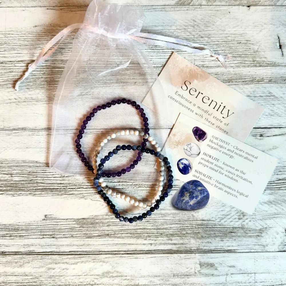 Serenity Crystal Bracelet Stack 4mm
