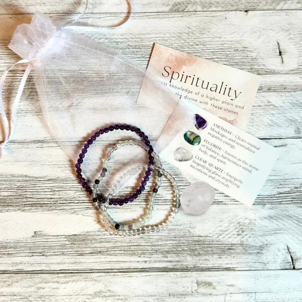 Spirituality Crystal Bracelet Stack