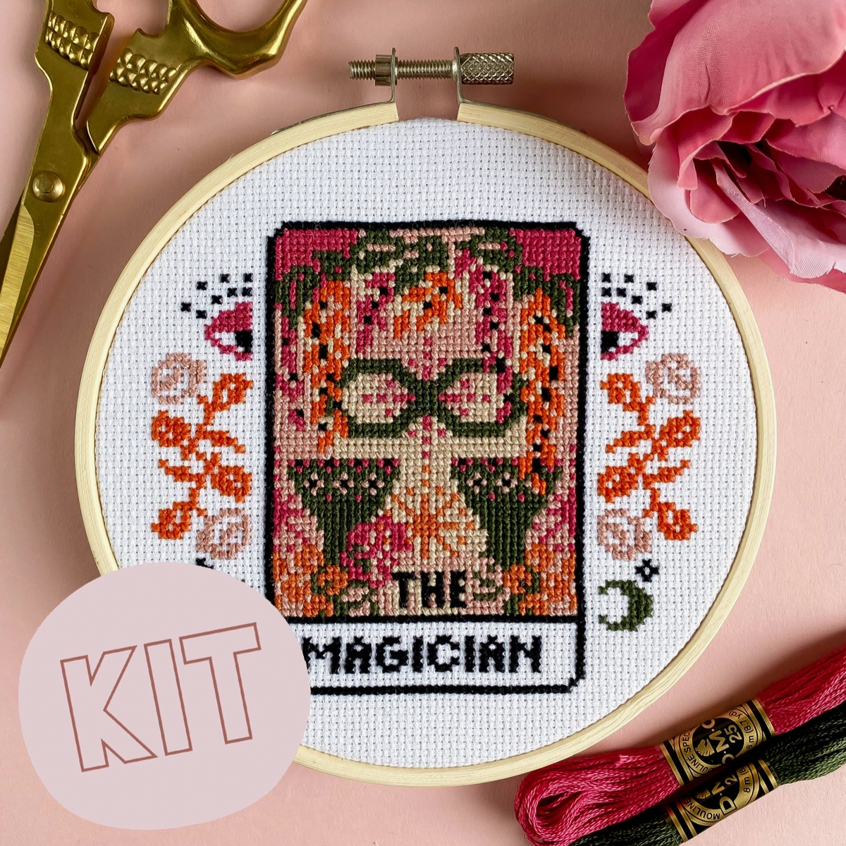 The Magician Tarot Cross Stitch Kit