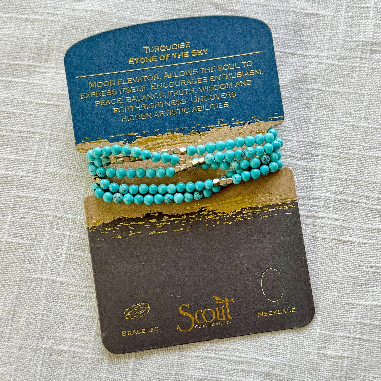 Turquoise Wrap Bracelet & Necklace