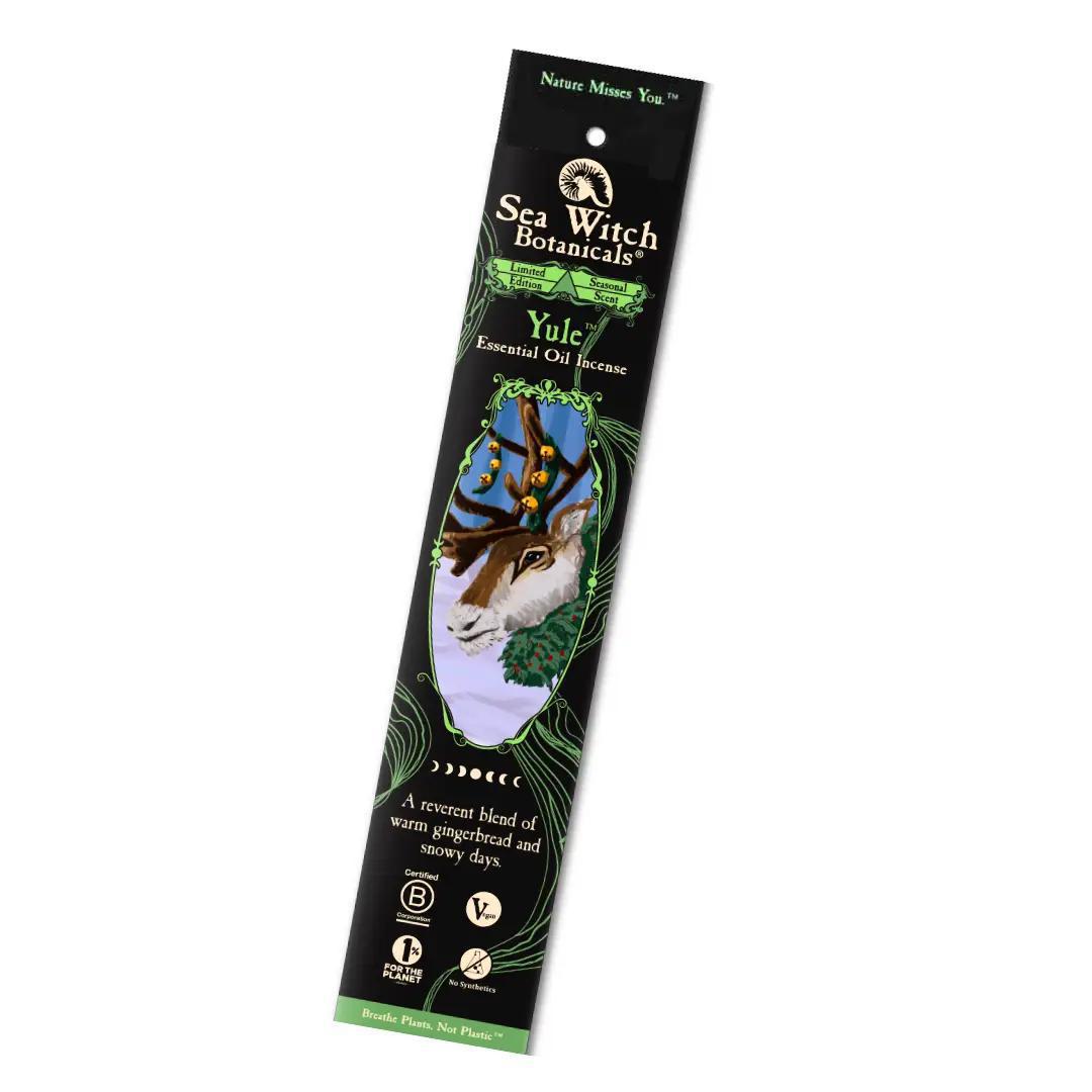 Yule blend of ginger, vanilla, nutmeg and spices Essential Oil Incense Sticks all-natural, synthetic-free