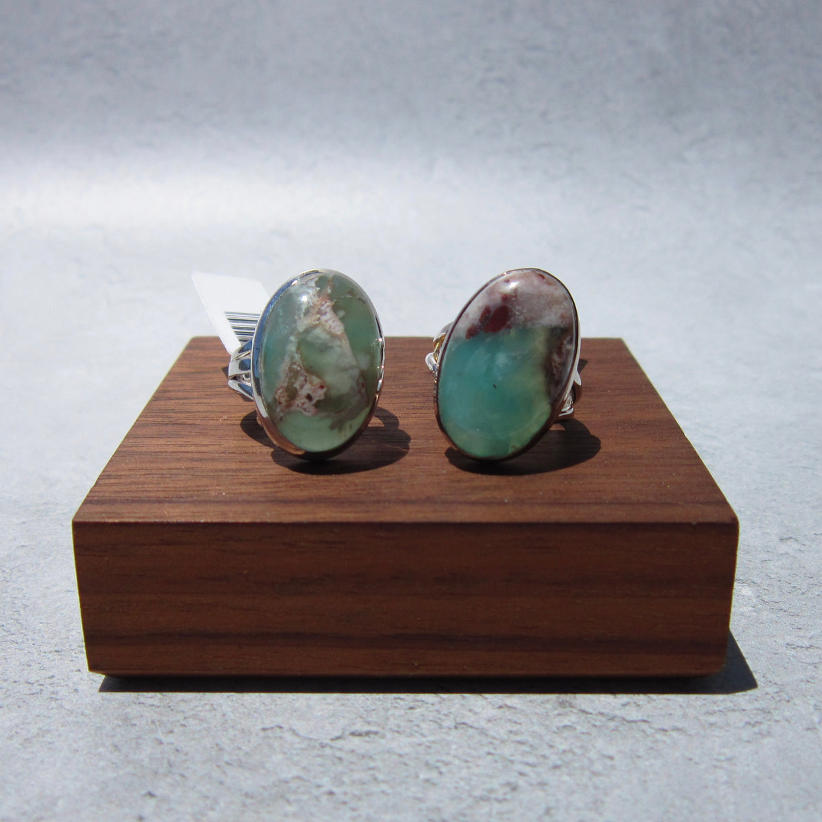 Aqua Chrysoprase SS Ring