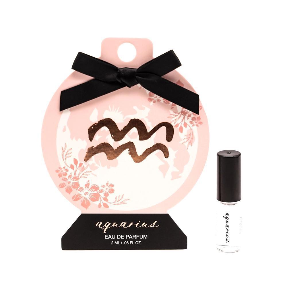 aquarius Zodiac Perfumette small perfume bottle on gift card no parabens, phthalates, gluten, Vegan and cruelty-free