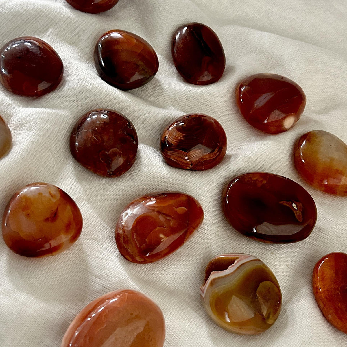 Carnelian Palm Stone