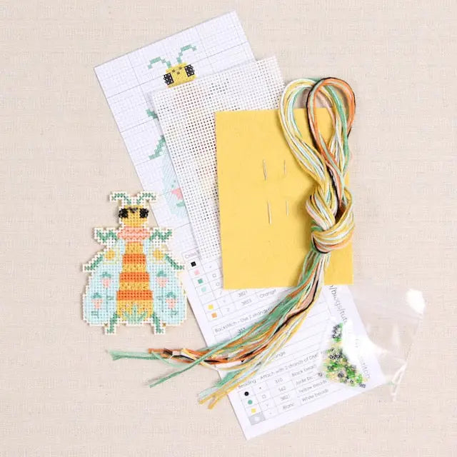 Blooming Bugs Cross Stitch Kit