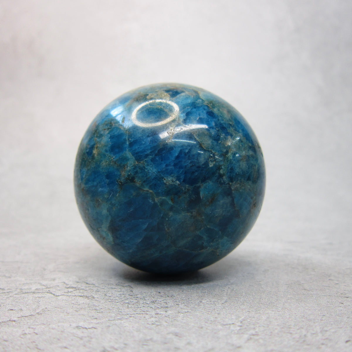 Blue Apatite Sphere