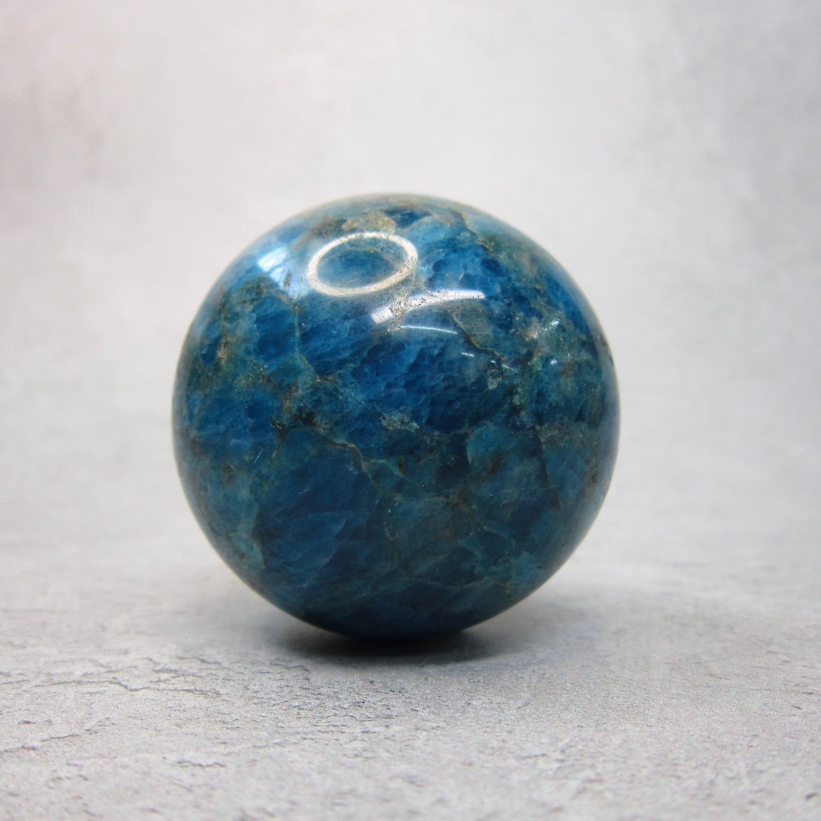 Blue Apatite Sphere